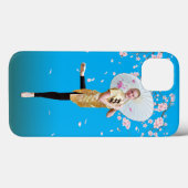 Coques Case-Mate iPhone Ballerina et fleurs de cerisiers (Verso (horizontal))