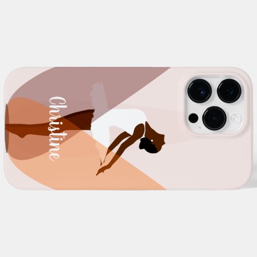 Coques Case-Mate iPhone Ballerina Noire Danse Ballet Lumière Rose Coque-Ma (Verso (horizontal))