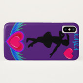 Coques Case-Mate iPhone Ballerina pomme IPhone X coque. Nom personnalisé. (Dos (Horizontal))
