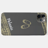 Coques Case-Mate iPhone Ballerine Danseuse aux Bords Dorés Feuille Complex (Dos (Horizontal))
