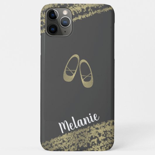 Coques Case-Mate iPhone Ballerine Danseuse aux Bords Dorés Feuille Complex (Dos)