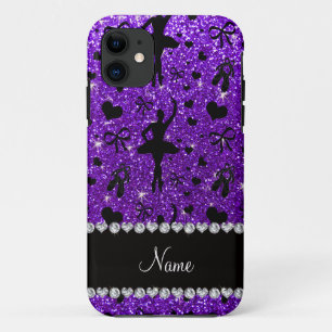 Coque Case-Mate Pour iPhone Ballerines pourpres de parties scintillantes