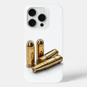 Coque iPhone 15 Pro Balles en Or Métallique #2