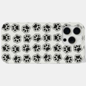 Coques Case-Mate iPhone Balles noires, Paws de chien, Paws de chat, Plan (Verso (horizontal))