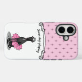 Coques Case-Mate iPhone Ballet Ballerina Princesse Greyhound Chig (noir) (Verso (horizontal))