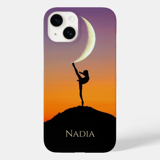 Coques Case-Mate iPhone Ballet Moon Danse Nom personnalisé (Verso)