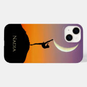 Coques Case-Mate iPhone Ballet Moon Danse Nom personnalisé (Verso (horizontal))