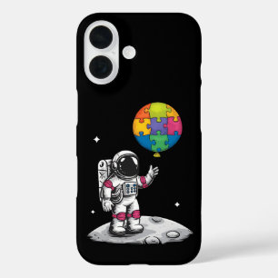 Coques iPhone 16 Ballon d'astronaute autiste Espace Sensibilisation