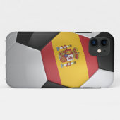 Coques Case-Mate iPhone Ballon de football de l'Espagne (Dos (Horizontal))