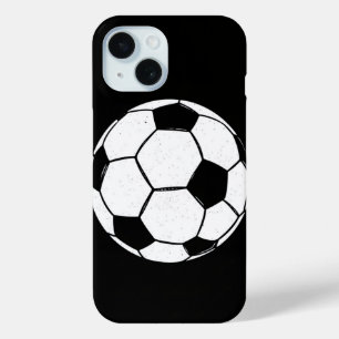 Coque Pour iPhone 15 Ballon de Football Vintage Classique Illustration