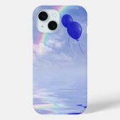 Coques Case-Mate iPhone Ballons bleus (Verso)