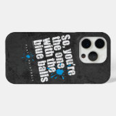 Coques Case-Mate iPhone Ballons Bleus Paintball (Verso (horizontal))