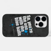 Coques Case-Mate iPhone Ballons Bleus Paintball (Verso (horizontal))