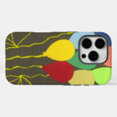 Coques Case-Mate iPhone Ballons d'anniversaire colorés Design graphique (Verso (horizontal))