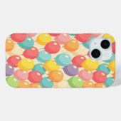Coques Case-Mate iPhone Ballons de fête de différentes couleurs (Verso (horizontal))