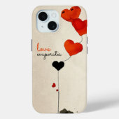 Coques Case-Mate iPhone Ballons en forme de coeur (Verso)