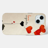 Coques Case-Mate iPhone Ballons en forme de coeur (Verso (horizontal))