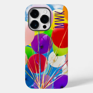 Coque Pour iPhone 14 Pro Ballons lumineux Monogramme Coque-Mate iPhone C