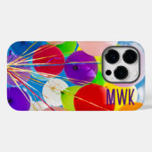 Coques Case-Mate iPhone Ballons lumineux Monogramme Coque-Mate iPhone C (Verso (horizontal))