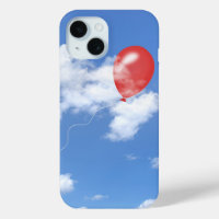 Ballons Rouges Dans Les Nuages