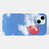 Coques Case-Mate iPhone Ballons Rouges Dans Les Nuages (Verso (horizontal))