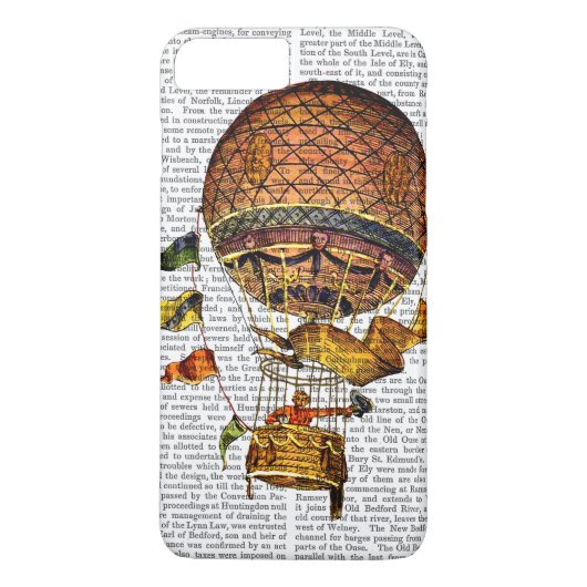 Coques Case-Mate iPhone Ballotte à air chaud avec drapeaux (Dos)