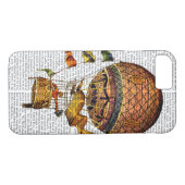 Coques Case-Mate iPhone Ballotte à air chaud avec drapeaux (Dos (Horizontal))