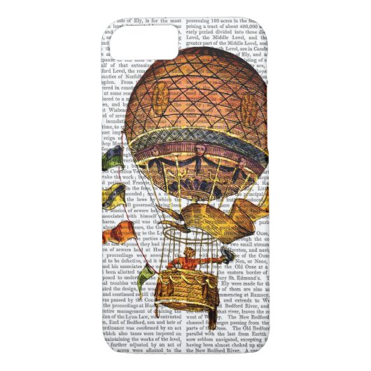 Coques Case-Mate iPhone Ballotte à air chaud avec drapeaux (Dos)