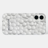 Coques Case-Mate iPhone Balls de golf personnalisés (Verso (horizontal))