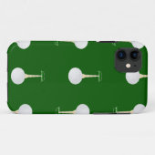 Coques Case-Mate iPhone Bals de golf en motif vert (Dos (Horizontal))