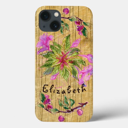Coques Case-Mate iPhone Balsam Bouquet et votre nom (Verso)