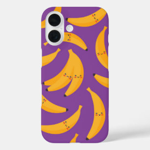 Coques iPhone 16 Banana Buddies Bliss - Cute Kawaii Bananes jaunes