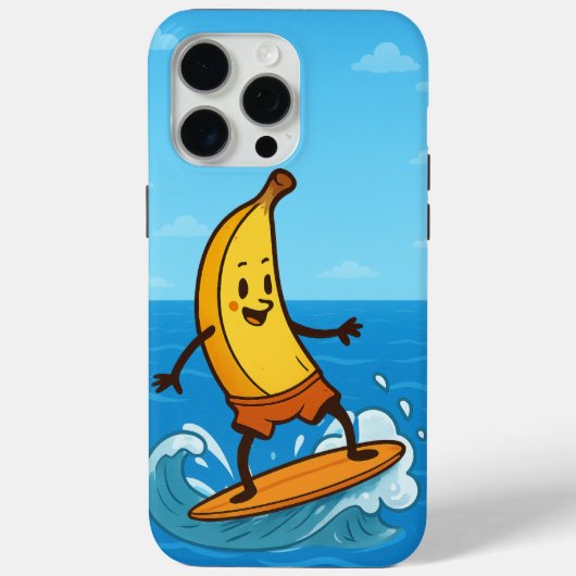 Coques Case-Mate iPhone Banana Surfer (Verso)