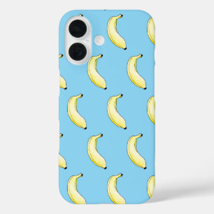Coques iPhone 16 banane aquarelle