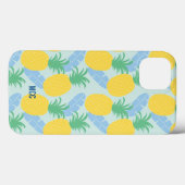 Coques Case-Mate iPhone Banane d'ananas tropical Feuilles personnalisés (Verso (horizontal))
