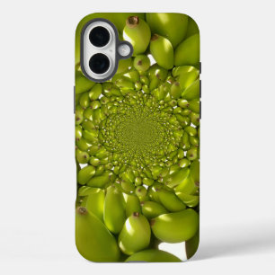 Coques iPhone 16 Plus Banane verte Kaleidoscope Art Imprimer/Graphique
