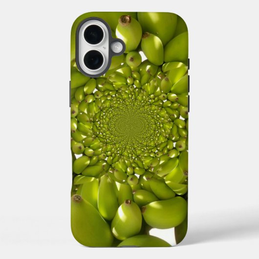 Coques Case-Mate iPhone Banane verte Kaleidoscope Art Imprimer/Graphique (Verso)