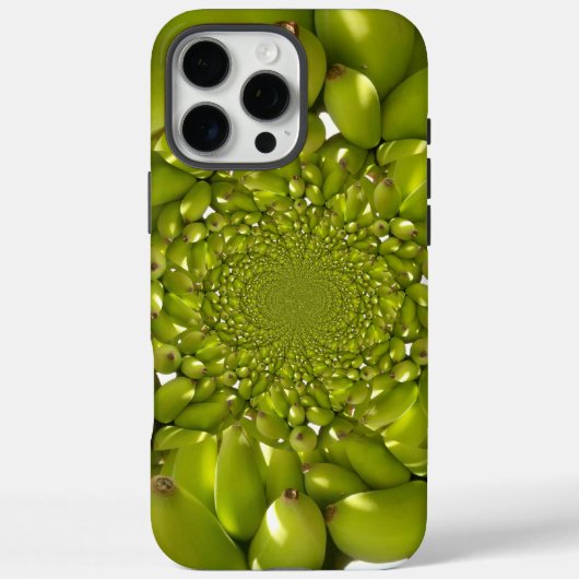 Coques Case-Mate iPhone Banane verte Kaleidoscope Art Imprimer/Graphique (Verso)