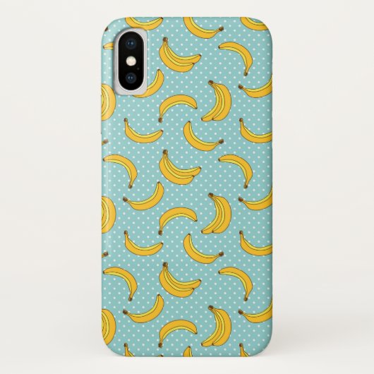 Coques Case-Mate iPhone Bananes et points de Polk (Dos)