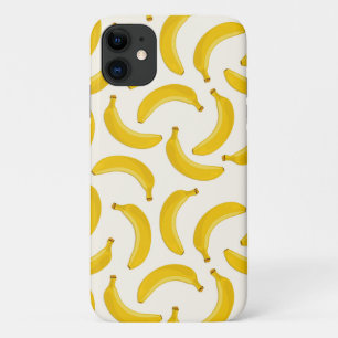 Case-Mate iPhone Case Bananes Tropical Fruit Print, jaune et blanc