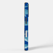 Coques Case-Mate iPhone Banc de baleines nageant bleu foncé (Verso / Droite)