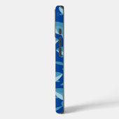Coques Case-Mate iPhone Banc de baleines nageant bleu foncé (Verso / Gauche)