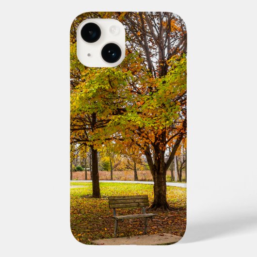 Coques Case-Mate iPhone Banc de vue d'automne (Verso)