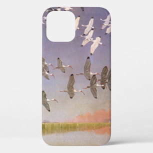 Etui iPhone Case-Mate Banc d'ibis volant au-dessus des zones humides, oi