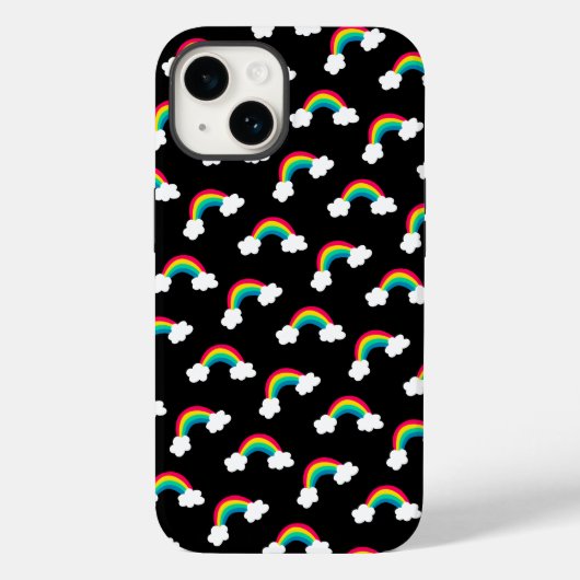Coques Case-Mate iPhone Bandana, Motif des Rainbows de couleur mignonne (Verso)