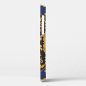 Coques Case-Mate iPhone Bandana Print : Black Blue Gold. (Verso / Gauche)