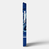 Coques Case-Mate iPhone Bandanna Bleue de la Marine Boho (Verso / Gauche)