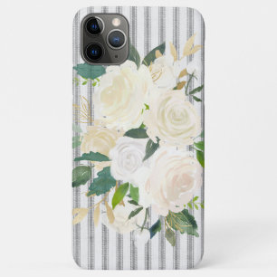 Case-Mate iPhone Case Bande à cocher Vintage Farmhouse Light Floral