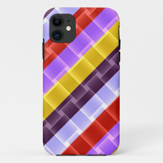 Coques Case-Mate iPhone Bande arc-en-ciel brillante design moderne (Dos)