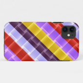 Coques Case-Mate iPhone Bande arc-en-ciel brillante design moderne (Dos (Horizontal))